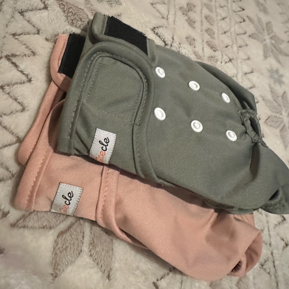 New Adjustable Cloth Diaper Set of Two
